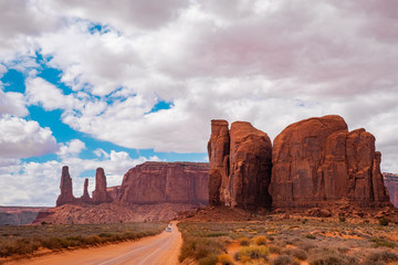 Landscape of Monument valley. Navajo tribal park, USA.