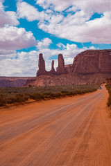 Landscape of Monument valley. Navajo tribal park, USA.