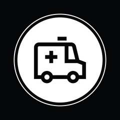 Ambulance icon illustration isolated vector symbol symbol