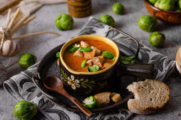 Delicious homemade goulash soup