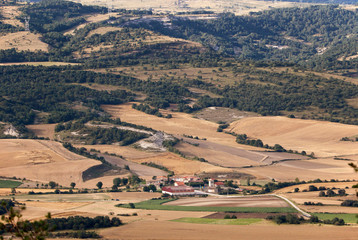Naklejka premium aerial view of fields