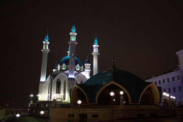 Fototapeta na wymiar Kazan in the night