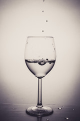 Red wine splash