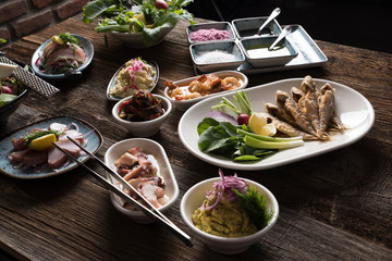 fabulous cooked fish and appetizers