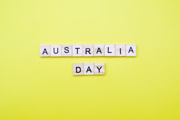 Words on plain background ; Australia Day