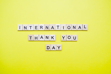 Words on plain background ; International Thank You Day.