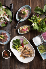fabulous cooked fish and appetizers