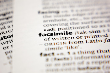 Word or phrase facsimile in a dictionary. - obrazy, fototapety, plakaty