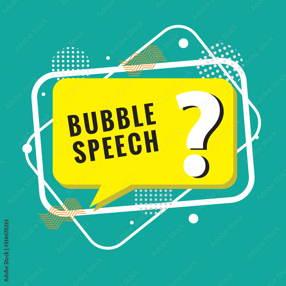 Poster question mark icon. help symbol. faq sign on background. vector. speech bubbles and chat symbol