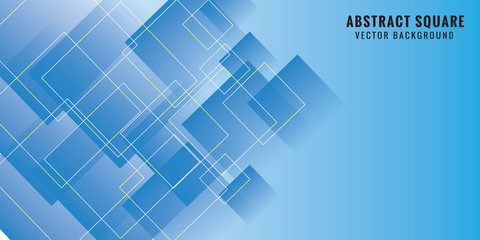 Abstract Blue squares background