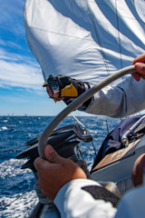 Naklejka premium Sailing action scenes