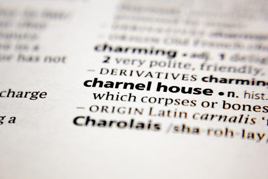 Word or phrase charnel house in a dictionary.