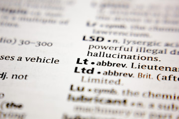 Word or phrase Lt in a dictionary.