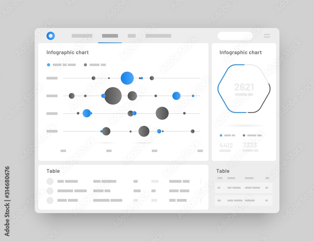 Poster web app dashboard ui and ux kit. elements of infographics use in presentation templates, mobile app 