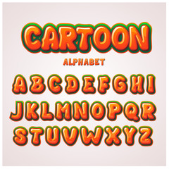 Comic and Cartoon Kids Alphabet Font