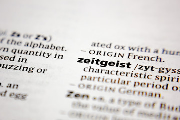Word or phrase zeitgeist in a dictionary. - 314680835