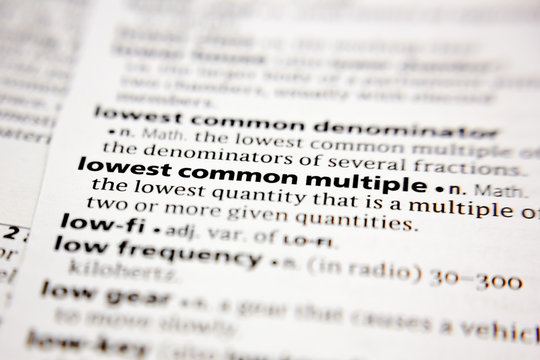 Word Or Phrase Lowest Common Multiple In A Dictionary.