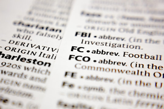 Word or phrase FCO in a dictionary.