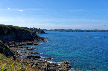 Baie De La Fresnaye, Chemin des douaniers, GR34, Sain-Cast-le-Guildo, Côtes-d’Armor, Bretagne, France