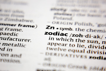 Word or phrase zodiac in a dictionary.