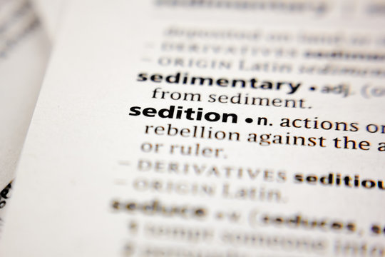 Word or phrase sedition in a dictionary.