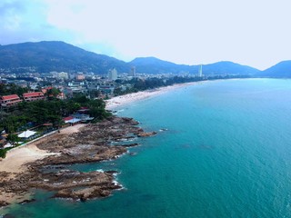 Fototapeta premium Patong Phuket from above by drone