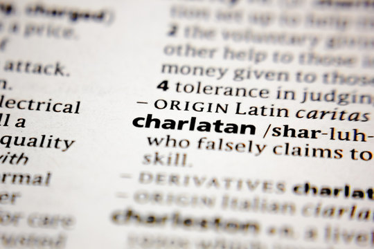 Word Or Phrase Charlatan In A Dictionary.