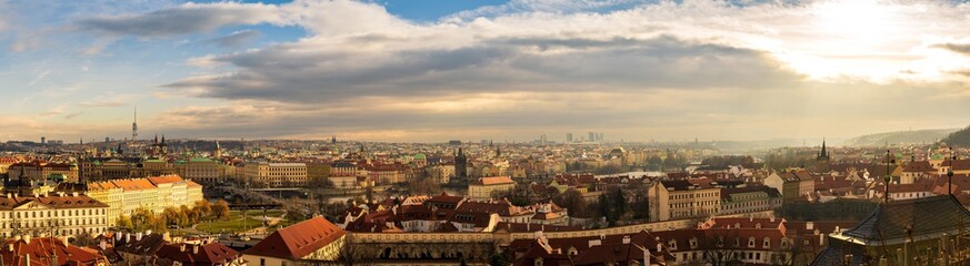 Panoramic view of Prague, Czech Republic.
