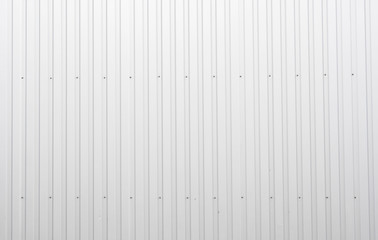 White Corrugated metal sheet texture surface of the wall. Galvanize steel background.