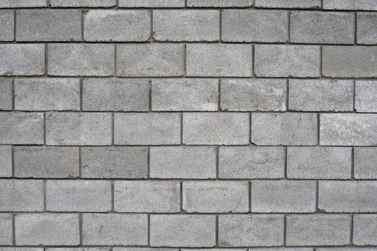 Lightweight concrete block foamed texture. Background texture of white Lightweight Concrete block, raw material for industrial or house wall.