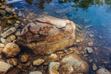 Fototapeta premium Natural hot spring water in the park