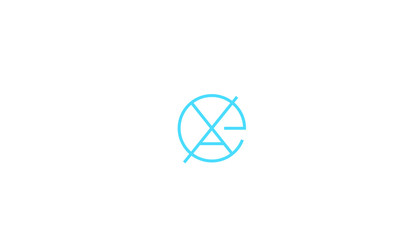 Alphabet letter monogram icon logos EXA or AXE
