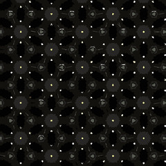 Seamless vector pattern in ornamental style. Geometric desing texture for gift.