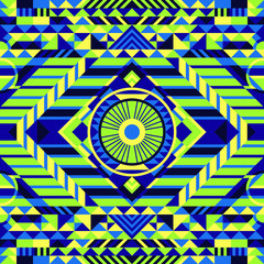 Modern Ethnic Geometric Elegant Colorful Traditional Seamless Pattern Vector