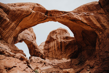 Double Arch, dans le parc national Arches dans l'Utah