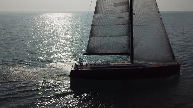 barca a vela riprese aeree