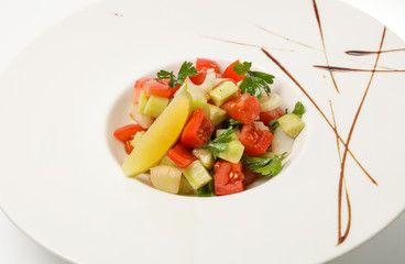 vegetables on a plate