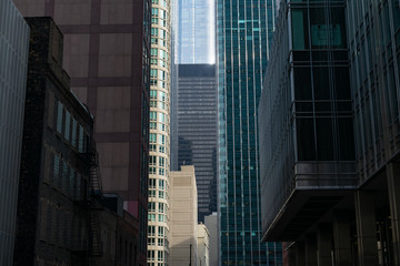 Office and Residential Skyscrapers in River North Chicago