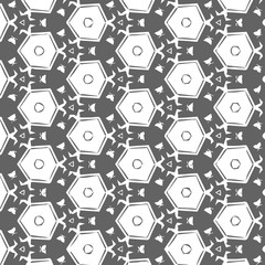 Seamless vector pattern in ornamental style. Geometric desing texture for gift.