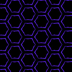 Seamless vector pattern in ornamental style. Geometric desing texture for gift.