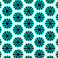 Seamless vector pattern in ornamental style. Geometric desing texture for gift.