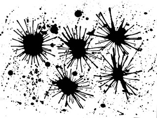 texture water color, black ink texture japan,Blowing watercolor 3 points.