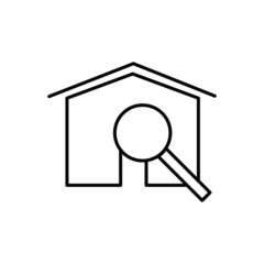 search home isolated icon symbol