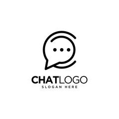 Chat Logo Template Design, Talk Logo, designed for chat applications