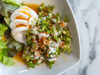 Wing bean salad (yum tua pu)