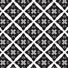 Seamless vector pattern in ornamental style. Geometric desing texture for gift.