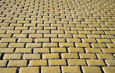background of yellow pavement