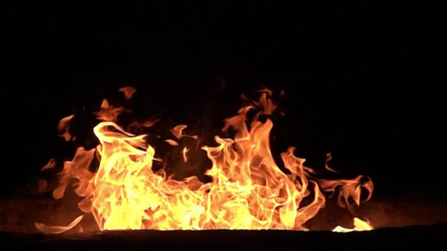 Burning Fire Big 1000fps Slow Motion x32 Loop 2 High Speed Camera