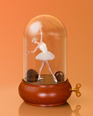 3D ballerina tutu in Music Box. © vladnikon
