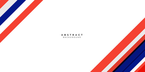 White Red Silver Blue Box Rectangle Abstract Background Vector Presentation Design